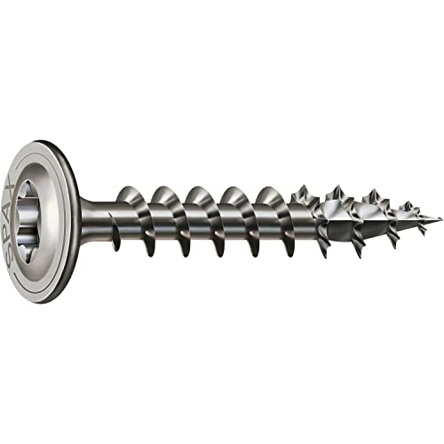 Spax Viti Per Legno Hi.Force, Ø 6 Mm, Wirox, Testa Piatta, T-Star Plus, Punta Cut, 6 X 40 Mm, 200 Pezzi