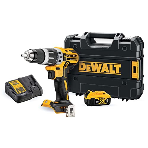 Dewalt Dcd796P1-Gb Xr Brushless Compact Lithium-Ion Trapano, 18 V, Giallo/Nero, Taglia Unica