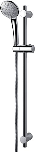 Ideal Standard B9508Aa Idealrain M3 Smart Asta Doccia, Doccetta A 3 Funzioni Con Diametro 10 Cm Con Sistema Anticalcare, Cromato