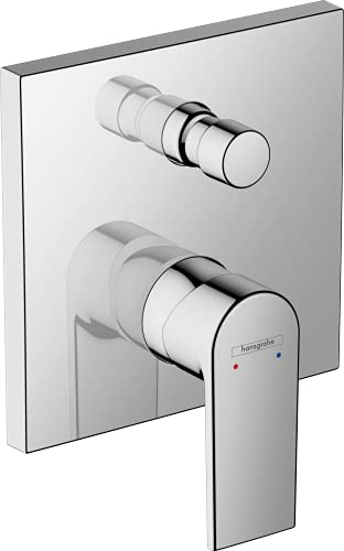 Hansgrohe Vernis Shape Miscelatore Monocomando Vasca Ad Incasso Con Valvola Antiriflusso (En1717), Cromo, 71469000