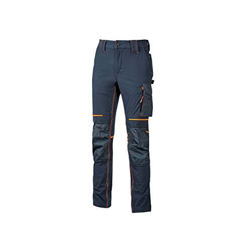 Pantalone U-Power Atom, Slim Fit Elasticizzato, Con Multitasche Frontali E Laterali, Tessuto Traspirante, Elastico In Vita, Cerniera Di Chiusura