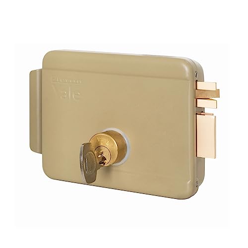 Yale Serratura Elettrica Da Applicare Per Cancelli Y68000501 Mano Destra, Acciaio Verniciato, Basso Voltaggio, Entrata 50 Mm