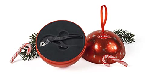 Knipex Cobra® Xs Originale Idea Regalo, La Mini Pinza Regolabile Per Tubi E Dadi In Una Scintillante Palla Di Natale (87 00 100 Xmas)
