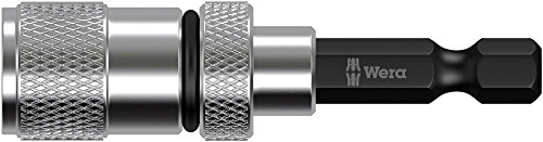 Wera 05073210001 Porta-Inserto Con Distanziale Per Cartongesso, Argento, 1/4 Zoll X 50 Mm