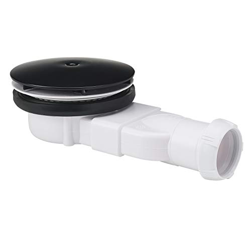 Wirquin 30722861 - Piletta Per Piatto Doccia Black Touch, Colore: Nero