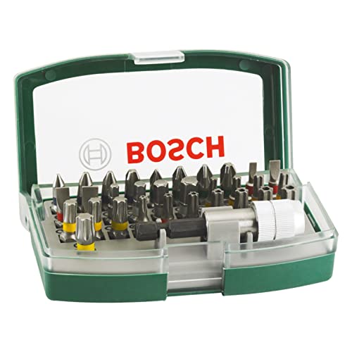 Bosch Accessories Set Da 32 Pz. Di Bit Avvitamento (Bit Ph, Pz, Esagonali, T, Th, S, Accessori Trapano E Cacciavite)