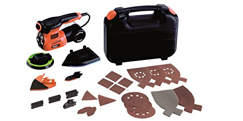 Black+Decker Ka280Lk-Qs Multilevigatrice 220W 4-In-1 Con Tecnologia Autoselect Con Accessori In Valigetta, 220 W