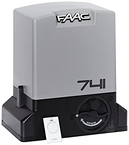 Faac Delta 3 Kit Automazione Per Cancelli Scorrevoli Con Peso Max 900Kg Motore 230V - Scheda Elettronica Inclusa 1 Coppia Di Fotocellule Safebeam, (L)