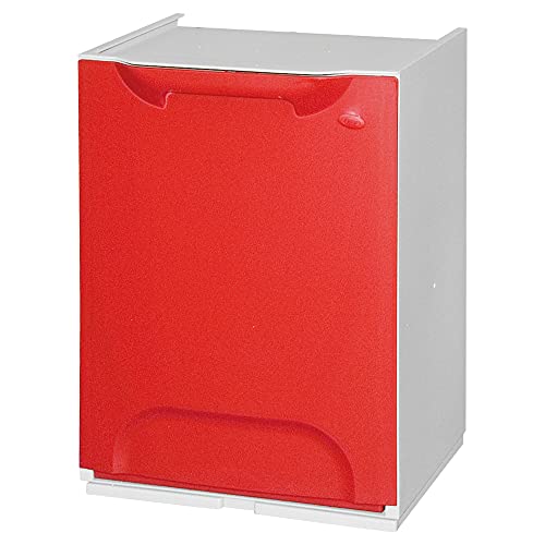 Art Plast Cassonetto Per Raccolta Differenziata, Modulare, In Plastica, Rosso
