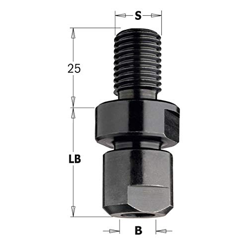 Cmt 796.140.00 - Mandril Portafresas S=M14X2 X Pinzas 6-6.35-8-9.5
