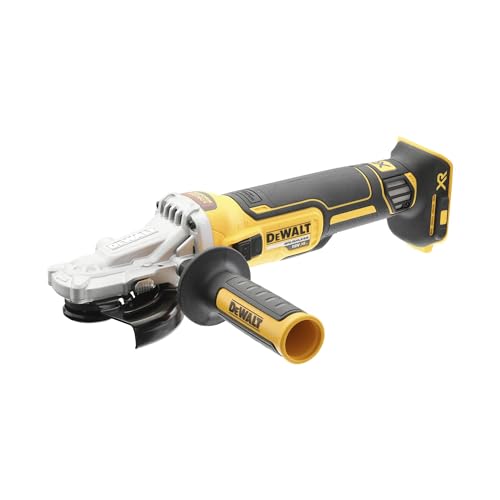 Dewalt Dcg405Fn-Xj Smerigliatrice A Testa Piatta Motore Brushless In Scatola Di Cartone Senza Batterie E Caricabatterie, 18 V, 125 Mm