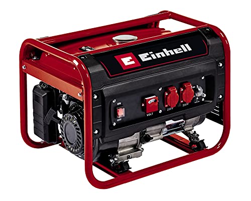 Einhell Generatore (Benzina) Tc-Pg 25/1/E5 (Pot. Continua 2.100 W, Corr. Nominale 9.1 A A 230V, Max. 2.400 W, Motore 4 Tempi A Basse Emissioni, 2X Pre