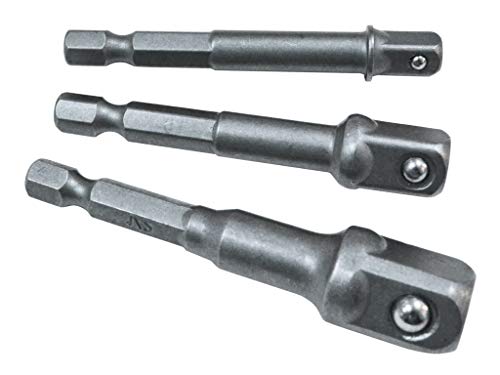 Faithfull Hex To Square Dive Adaptor 3Pc Set