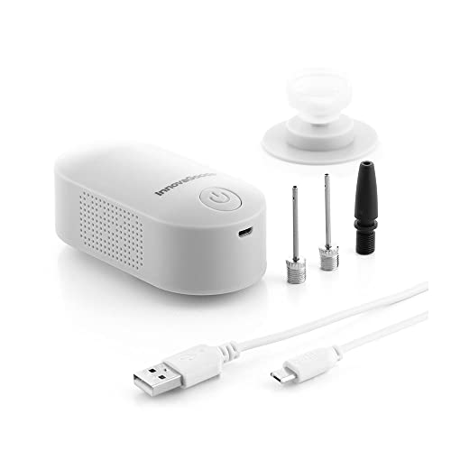 Innovagoods Inflador Y Bomba De Vacío Recargable 2 En 1 Blovak, Aghi Per Pompa Ad Aria Unisex-Adulto, Bianco (Bianco), Taglia Unica
