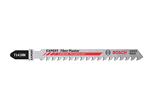Bosch Accessories Bosch Professional - 2 Lame Per Seghetto Alternativo Expert 'Fiber Plaster' T 141 Hm (Per Lastre Di Fibrocemento, Cartongesso, Lungh