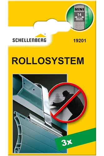 Schellenberg 19201 Sospensione Avvolgibili Mini, Blocca Tapparella Per Albero Da 40 Mm, 3 Pezzo, Argento, Set Di 3 Pezzi