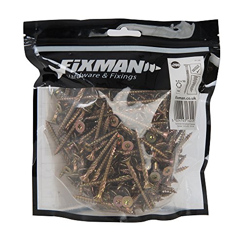Fixman 761196 Vite Per Truciolato, Oro, 5.0 X 50 Mm
