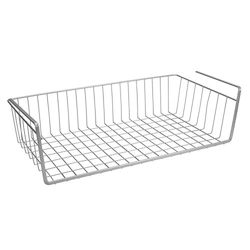 Metaltex 364850039 Kanguro Polytherm-Cesto Per Armadio, 50 X 26 X 14 Cm, Acciaio, Argento, 50 Cm