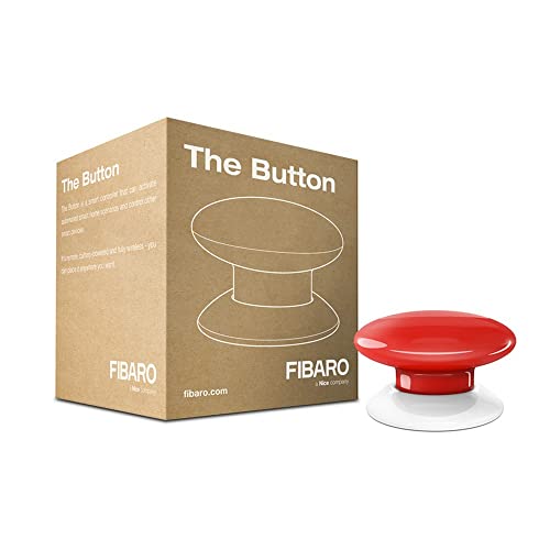 Fibaro Fgpb-101-3 Il Tasto, 1 Pezzo, Rosso