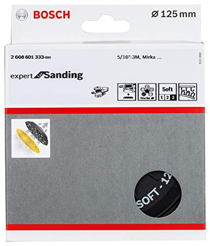 Bosch Professional 2608601333 Platorello A Foratura Multipla, Duro, A Strappo, Accessorio Per Levigatrice Rotoorbitale, Ø 125 Mm