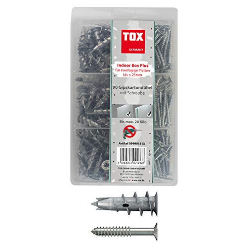 Tox Tassello Per Cartongesso - Assortimento Indoor Box Plus, 180 Pz, 094901113