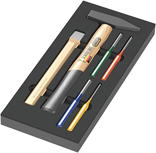 Wera 05150182001 9782 Termoformato In Spugna Martello Set 1, 6 Pezzi, Multicolore