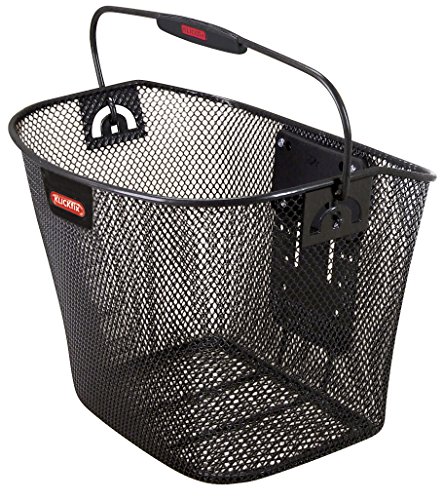 Klickfix Uni Basket Feinma Cestino Per Bici, Da Fissare Al Manubrio, Nero, 25 X 36 X 26 Cm