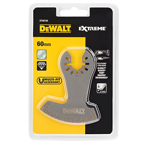 Dewalt Accessori Per Utensile Multifuzione - Lama Diamantata Per Taglio Piastrelle Largh.60Mm Prof.2,2Mm