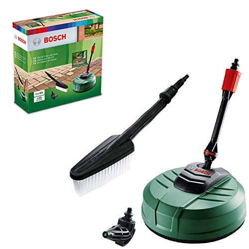 Bosch Home And Garden Idropulitrice Car Kit Di Pulizia, Con Spazzola Per Patio, Pulente E Bocchetta A 90 Gradi, Confezione In Cartone