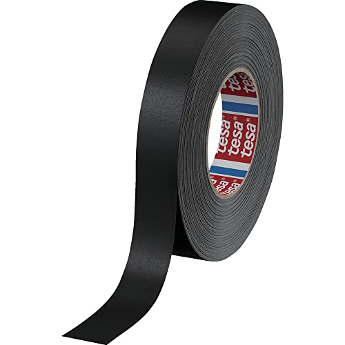 Tesa Extra Power Perfect - Biadesivo Rinforzato In Tessuto, Ideale Per Riparazione, Fissaggio, Etichettatura E Rinforzo - Nero - 2,75 M X 19 Mm