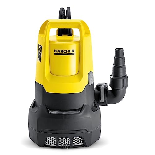 Kärcher Elettropompa A Immersione Sp 22.000 Dirt, Portata: 22.000 L/H, Profondità Di Immersione: 7 M, Per Acque Scure Con Particelle Fino A 30 Mm, Alt