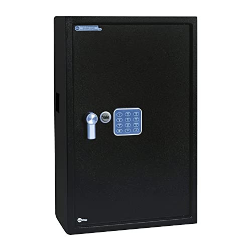Yale Armadietto Cassetta Di Sicurezza Elettronica Per Chiavi Ykb/550/Db1, Per Un Massimo Di 100 Chiavi, Include Rack Numerati, Fornito Con 2 Chiavi