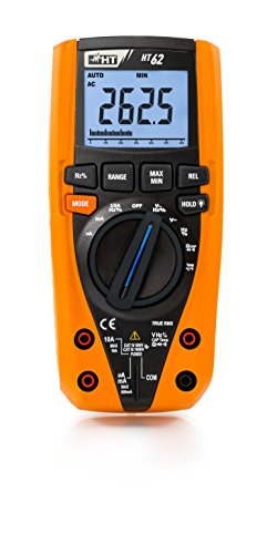 Ht Strumento Multimetro Digitale Trms, 4 Cifre, 6000 Digits, Bar Graph, Cat Iv, 1 Pezzo, Ht62