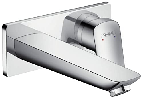 Hansgrohe Logis Miscelatore Monocomando Lavabo Ad Incasso A Parete Con Bocca Erogazione 19.5 Cm, Cromo, 71220000