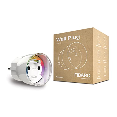 Fibaro Fgwpe-102 Presa Intelligente Da Parete Tipo E, 230 V, Bianco