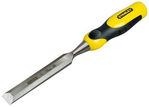 Stanley 0-16-877 Scalpello Per Legno Dynagrip, Giallo/Nero, 18Mm