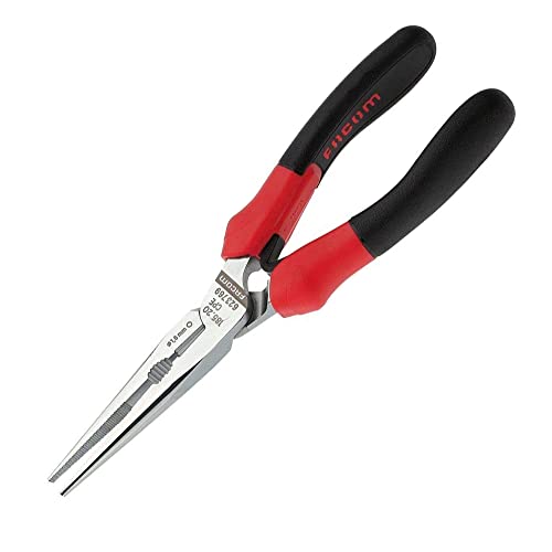 Facom 185 A.20Cpe 1/2 Rotonde Beccucci Pinza, Rosso/Nero, 200 Mm
