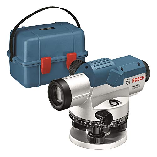 Bosch Professional Livella Ottica Gol 32 G (Ingrandimento 32X, Unità Di Misura: 400 Gon, Raggio D'Azione: Fino A 120 M, In Valigetta)