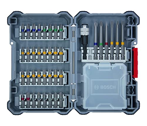Bosch Professional Set Da 40 Pezzi Di Punte E Bit (Pick And Click, Bit Di Avvitamento Duri, Con Portabit Universale) - Amazon Edition