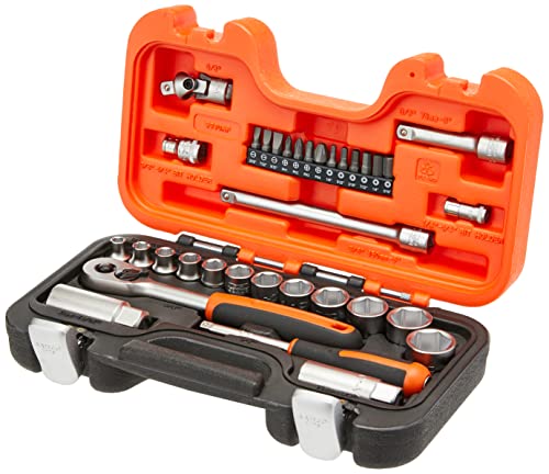 Bahco S330Af Set Di Bicchieri Da 3/8 E 1/4 ", 34 Pezzi
