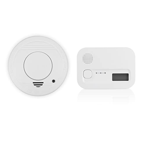 Smartwares Rilevatore Di Fumo E Rilevatore Di Co Inclusi, Pulsante Di Prova, Batterie Sostituibili Di 1 Anno Incluse, Vita 10 Anni, Bianco