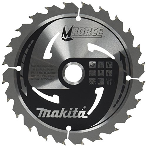 Aparoli Makita B-32007 Mak-Force - Lama Per Sega Circolare, 165 Mm, Per Seghe A Mano E Da Tavolo