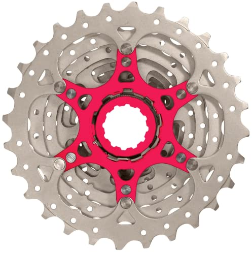 Cassette Sunrace Aluminio Metal Rojo 10V.(11-32)