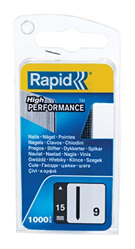 Rapid 40109538 No. 9 Spilli 15 Mm, Acciaio