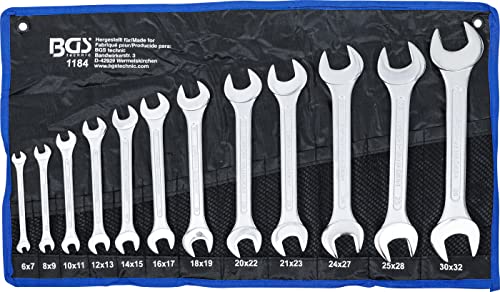 Bgs Juego De Llaves Fijas Dobles | 6X7-30X32 Mm | 12 Piezas
