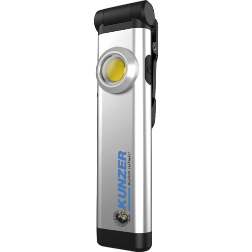 Kunzer Pl-021 Clip - Lampada Da Lavoro – Tecnologia Cob – Intensità Luminosa 200 Lm E Durata 2 Ore – Magnete