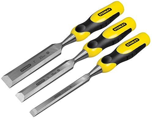 Stanley 2-16-883 Scalpello Dynagrip, Set Di 3 Pezzi