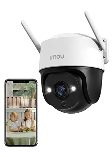 Imou Telecamera Wi-Fi Esterno 5Mp, Telecamera Wifi 360° 3K Visione Notturna A Colori, Ip66, Tracciamento Intelligente, Rilevamento Umano Con Faretto E