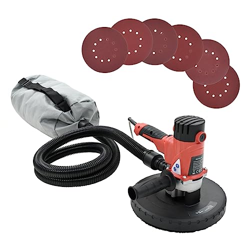 Vidaxl Levigatrice Per Cartongesso Con Aspiratore 1200 W Parete Muro Soffitto