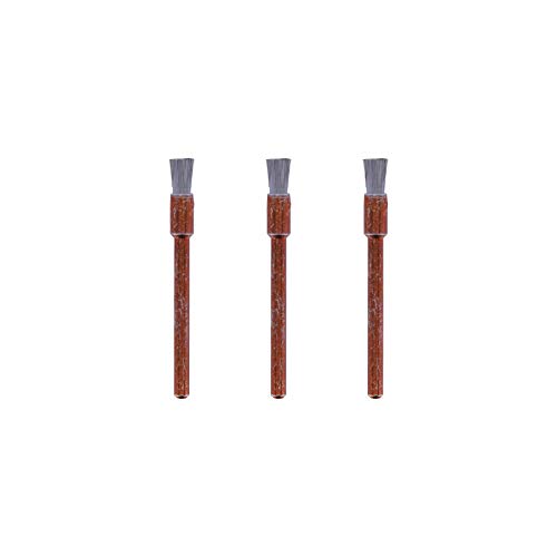 Dremel 532 Set Di Accessori Per Spazzole In Acciaio Inossidabile, 3 Spazzole (3,2 Mm) Per La Pulizia Di Materiali Resistenti Alla Corrosione